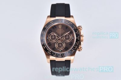 1:1 Super clone Rolex Daytona Clean 4130 Oysterflex Watch Ceramic Tachymeter bezel